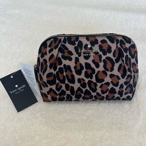 NWT Chelsea Spotted Leopard Cosmetic Bag